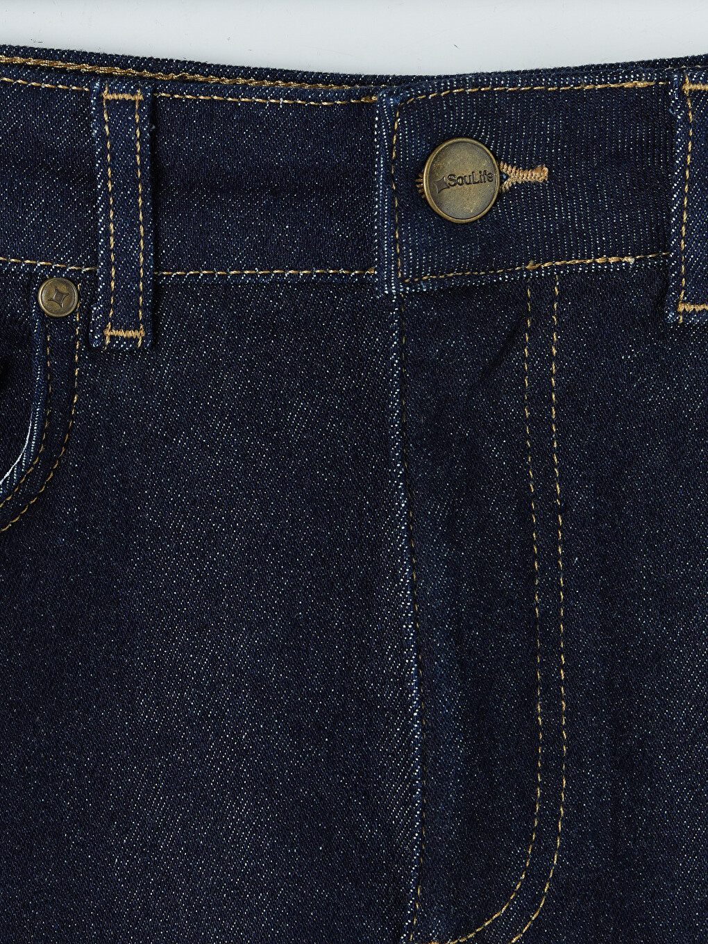 Lacivert Regular Fit Mini Jean Etek-6