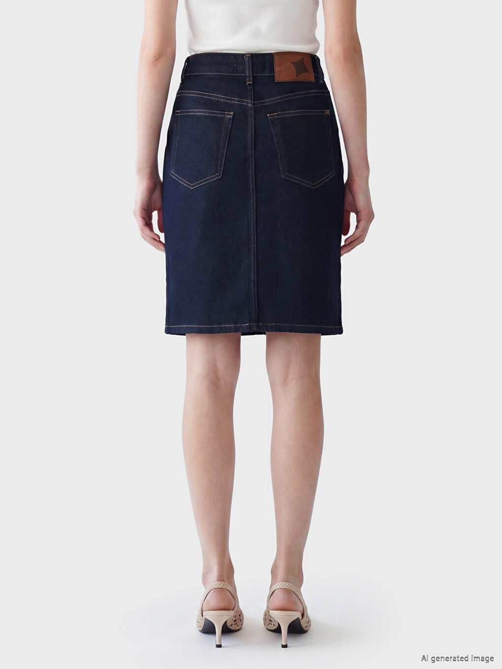 Lacivert Regular Fit Mini Jean Etek-3