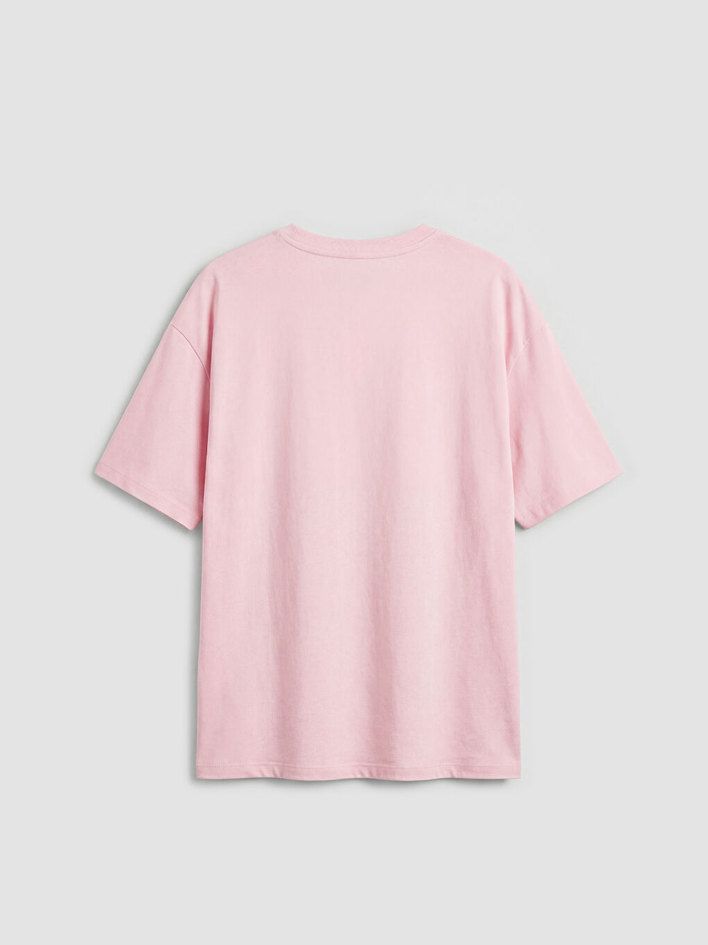 Pembe Bisiklet Yaka Baskılı Kız Çocuk Tişört-1