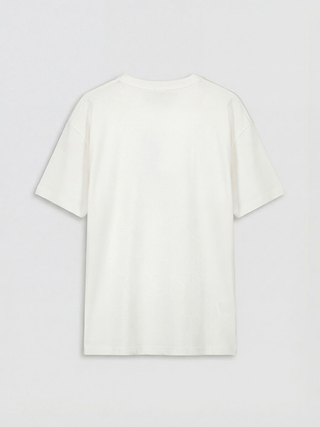 Ekru Bisiklet Yaka Baskılı Kız Çocuk Tişört-1