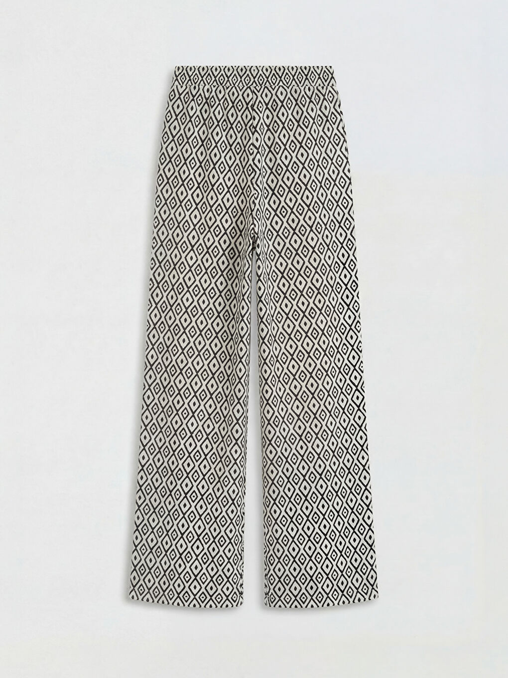 Siyah Kız Çocuk Desenli Pantolon-1