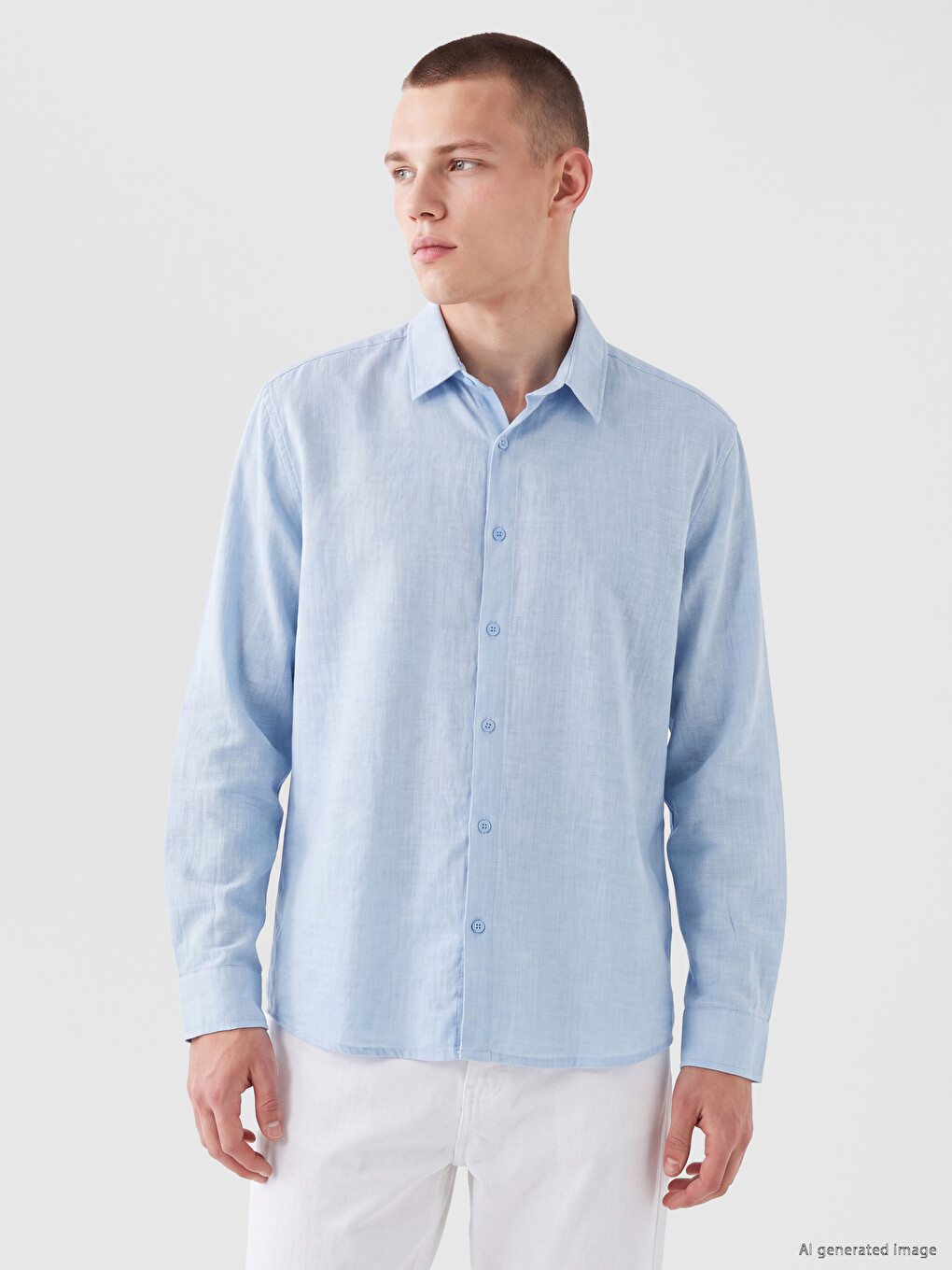 Regular Fit Dobby Men's Shirt
