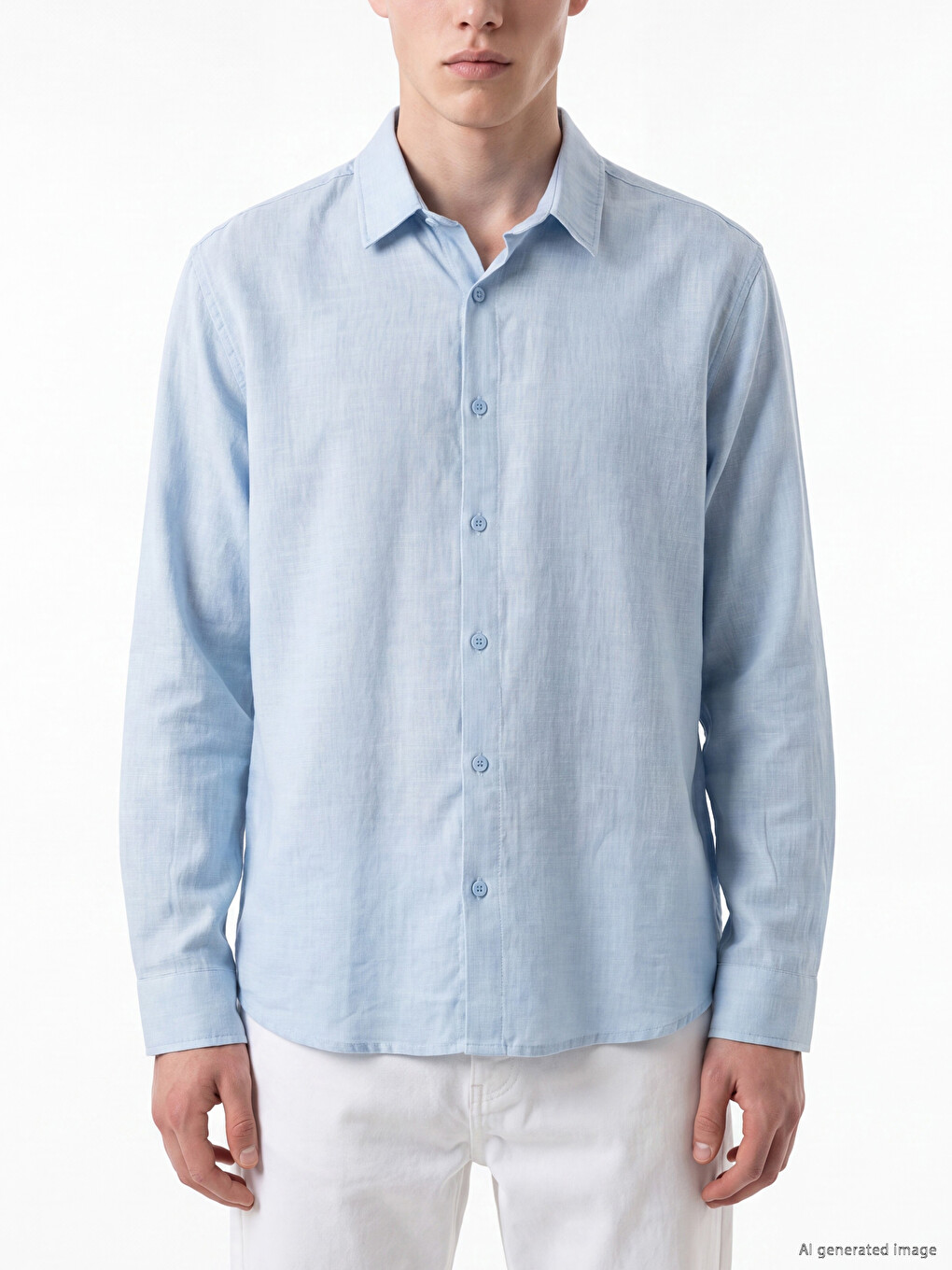 Regular Fit Dobby Men's Shirt-2