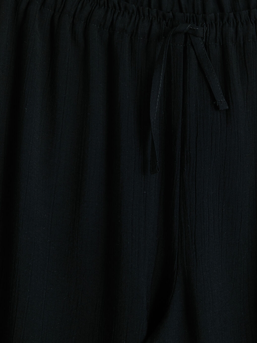 Siyah Loose Fit Kız Çocuk Pantolon-2