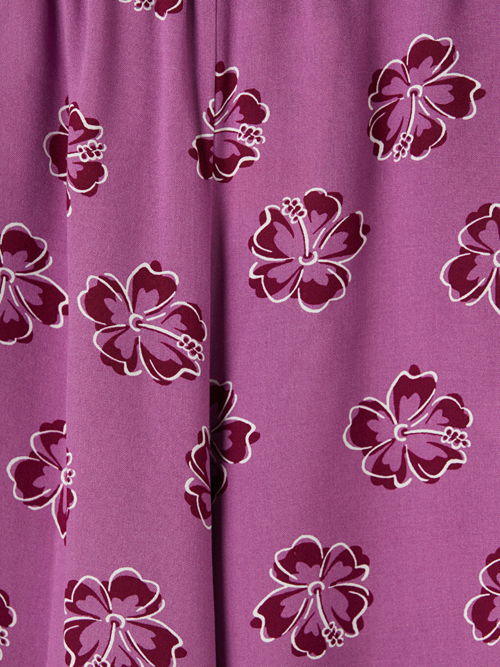 Lila Çiçekli Kız Çocuk Kapri-2