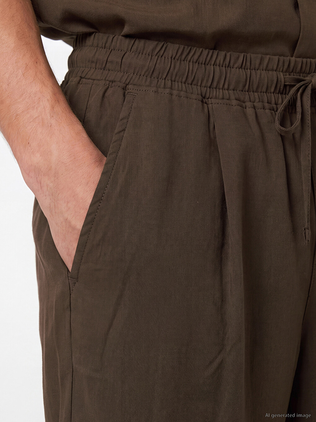 Regular Fit Gabardine Men's Shorts-2
