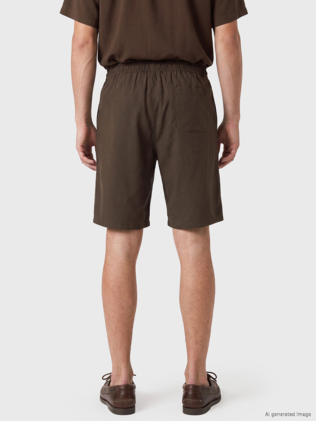 Regular Fit Gabardine Men's Shorts-3