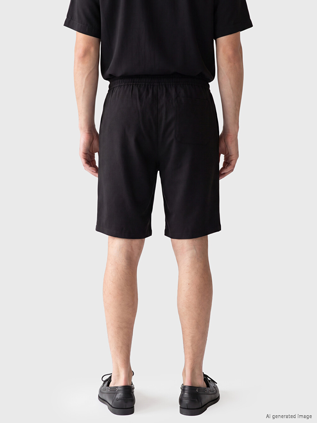 Regular Fit Gabardine Men's Shorts-3