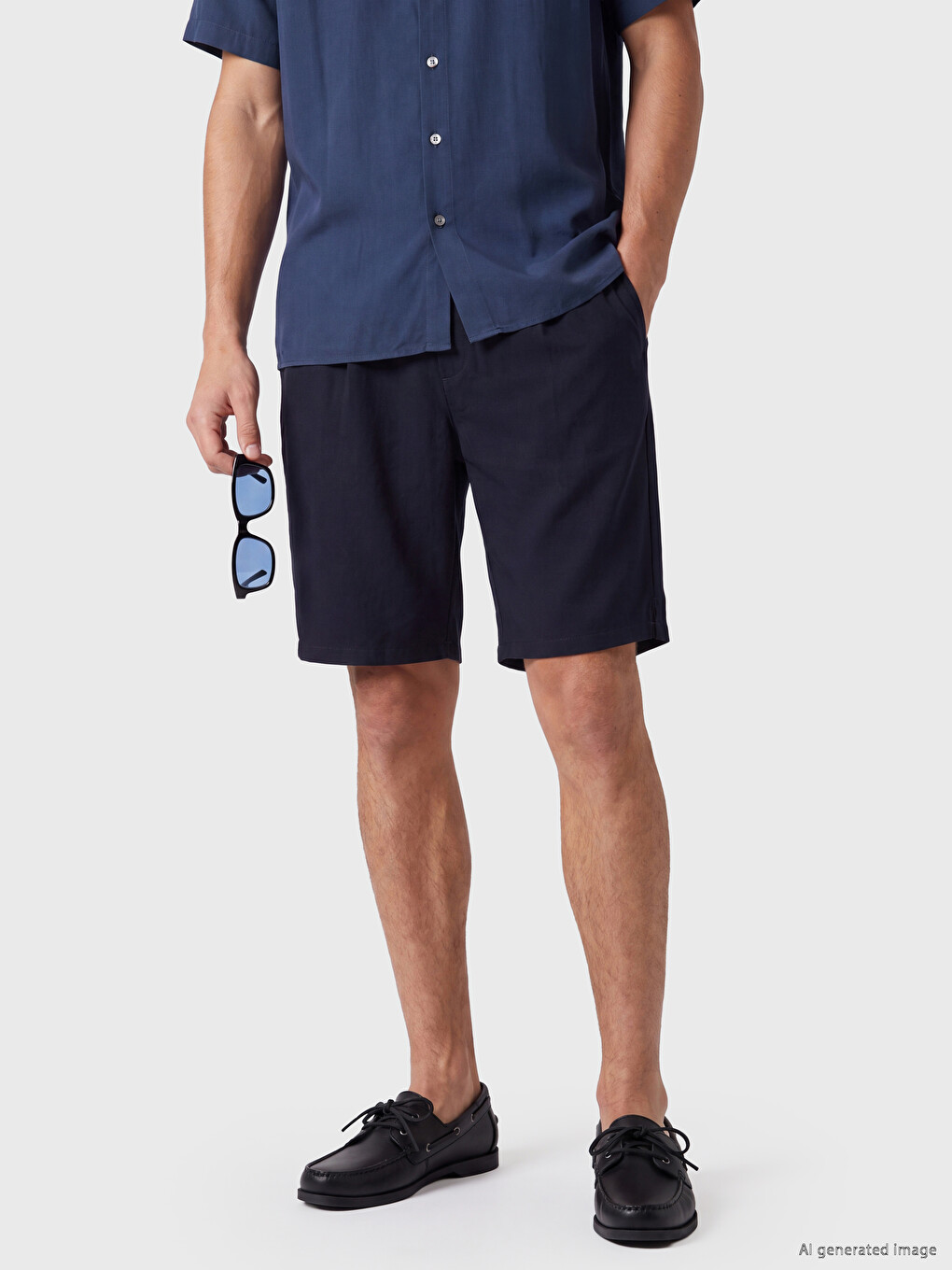 Regular Fit Gabardine Men's Shorts