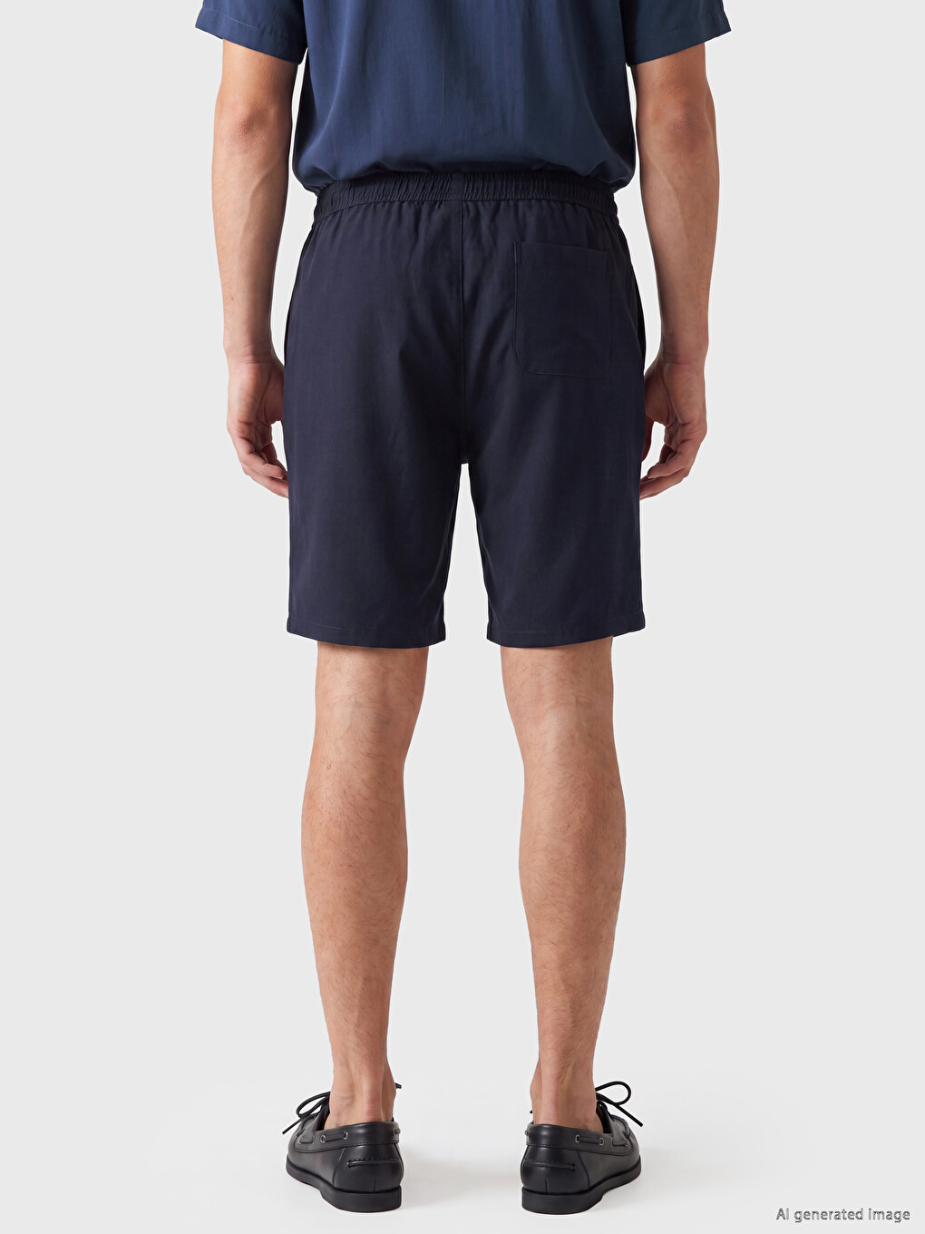 Regular Fit Gabardine Men's Shorts-3