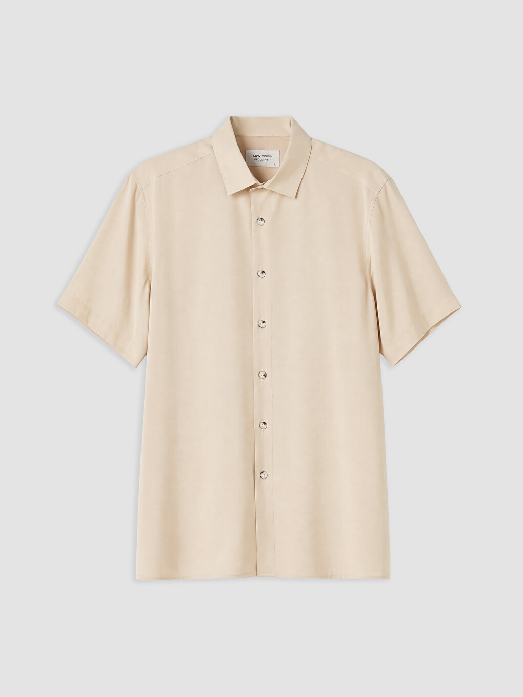 Man Beige Shirt