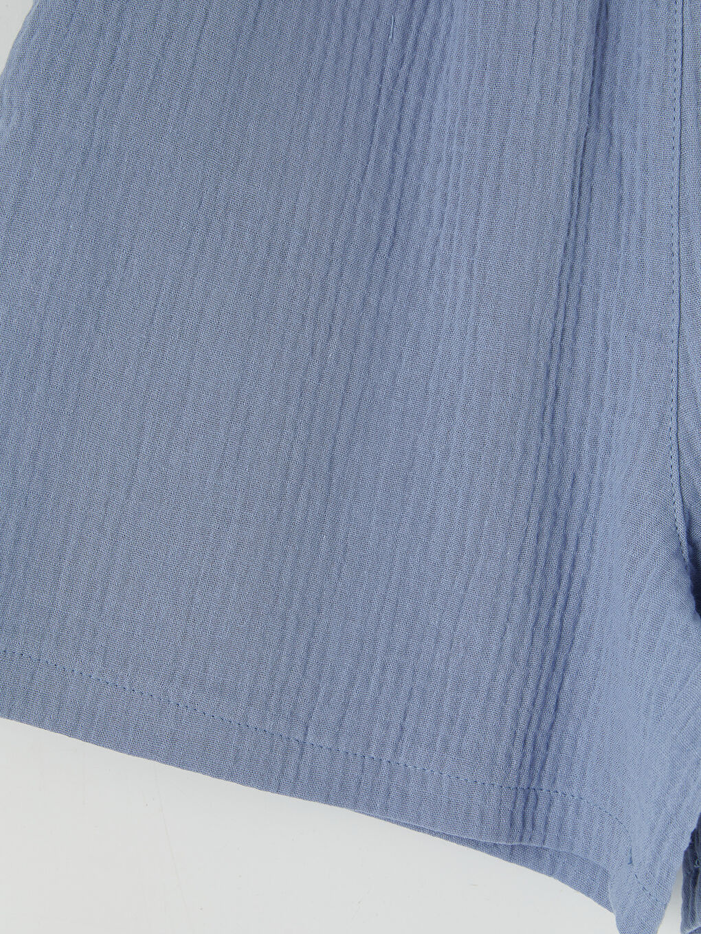 Mavi Müslin Kız Çocuk Şort-2