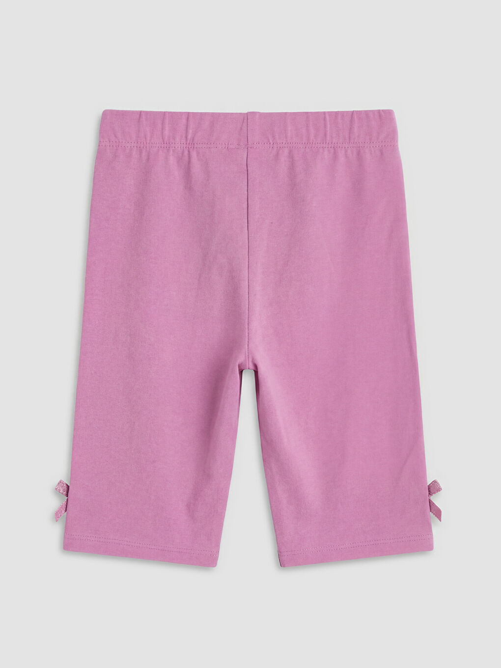 Ekru Fiyonklu Kız Çocuk Şort Tayt 2'li-3