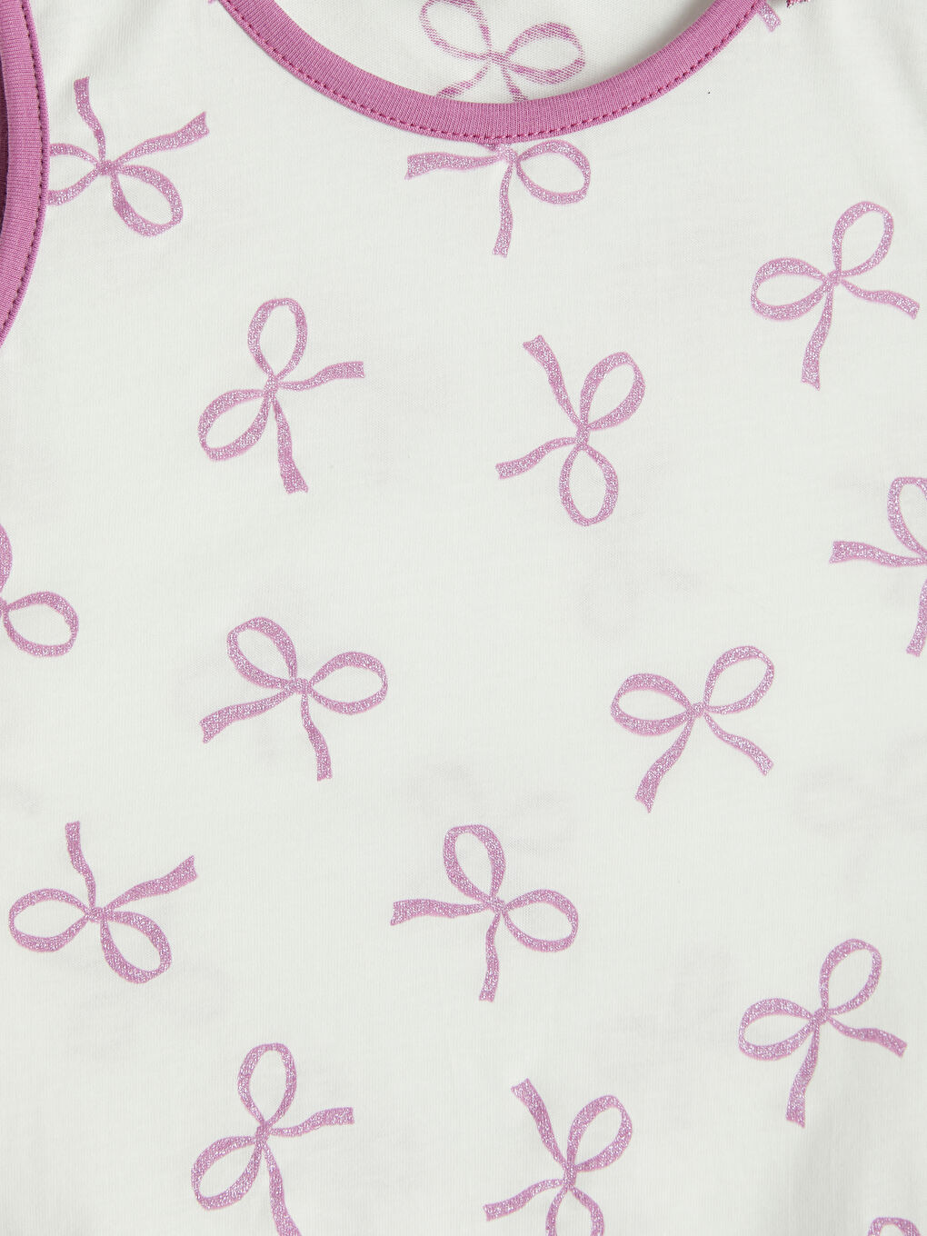 Mor Fiyonk Baskılı Kız Çocuk Atlet 2'li-6