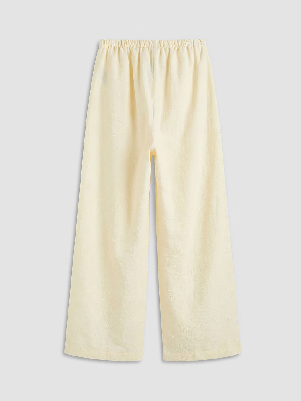 Bej Kız Çocuk Armürlü Pantolon-1