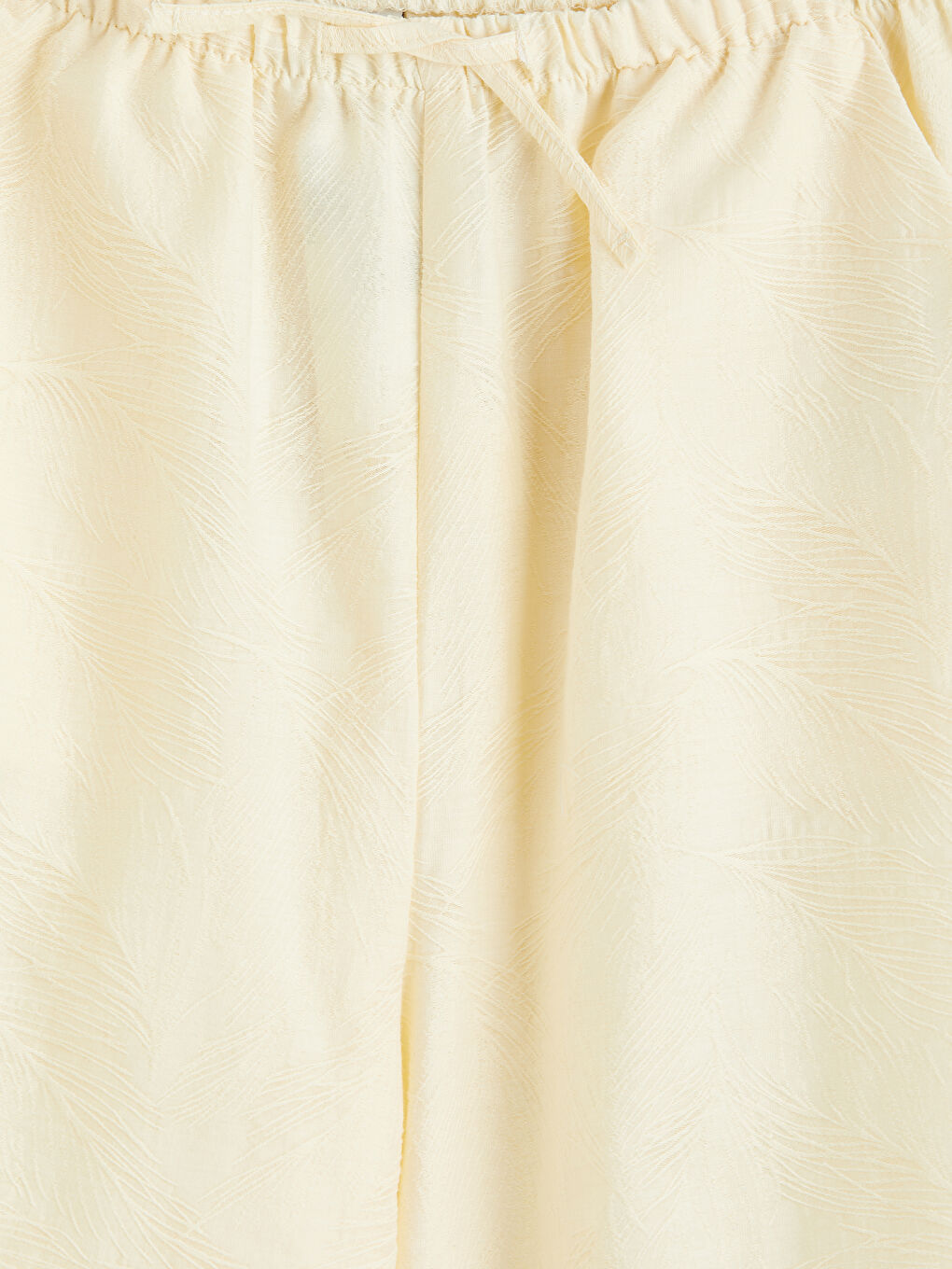 Bej Kız Çocuk Armürlü Pantolon-2