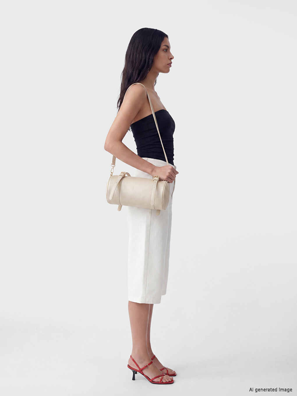 Faux Leather Women's Shoulder Bag