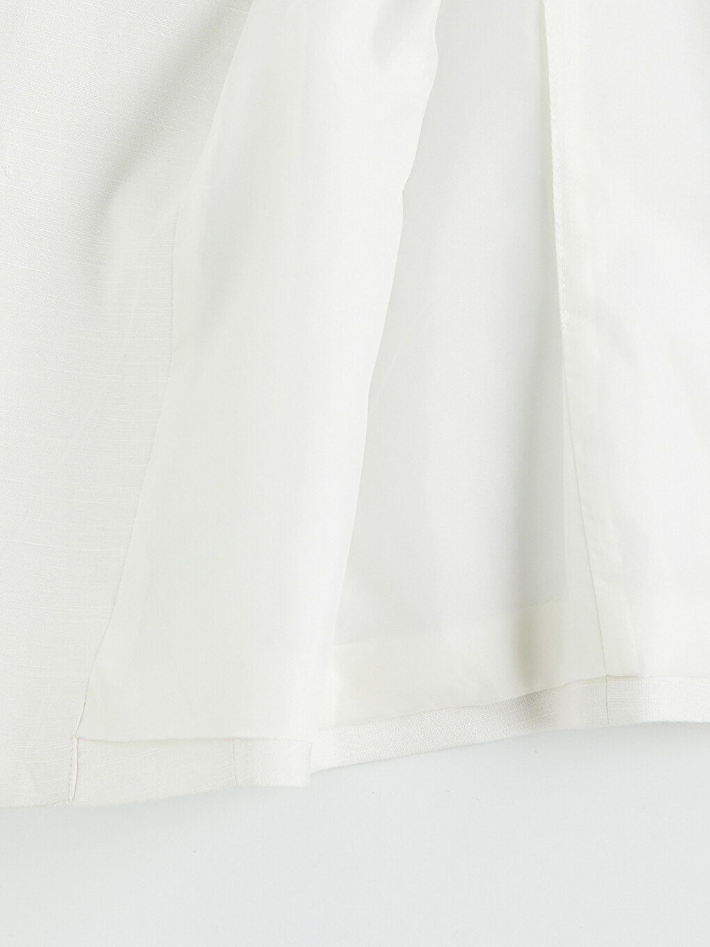 Crew Neck Linen Blend Women's Classic Waistcoat-5