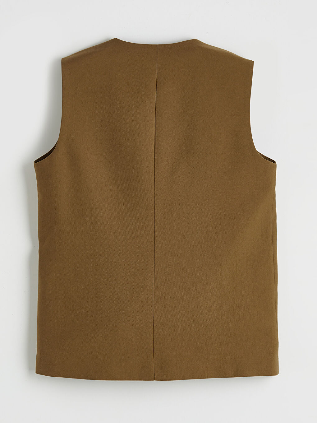 Haki Kruvaze Yaka Kadın Klasik Yelek-1