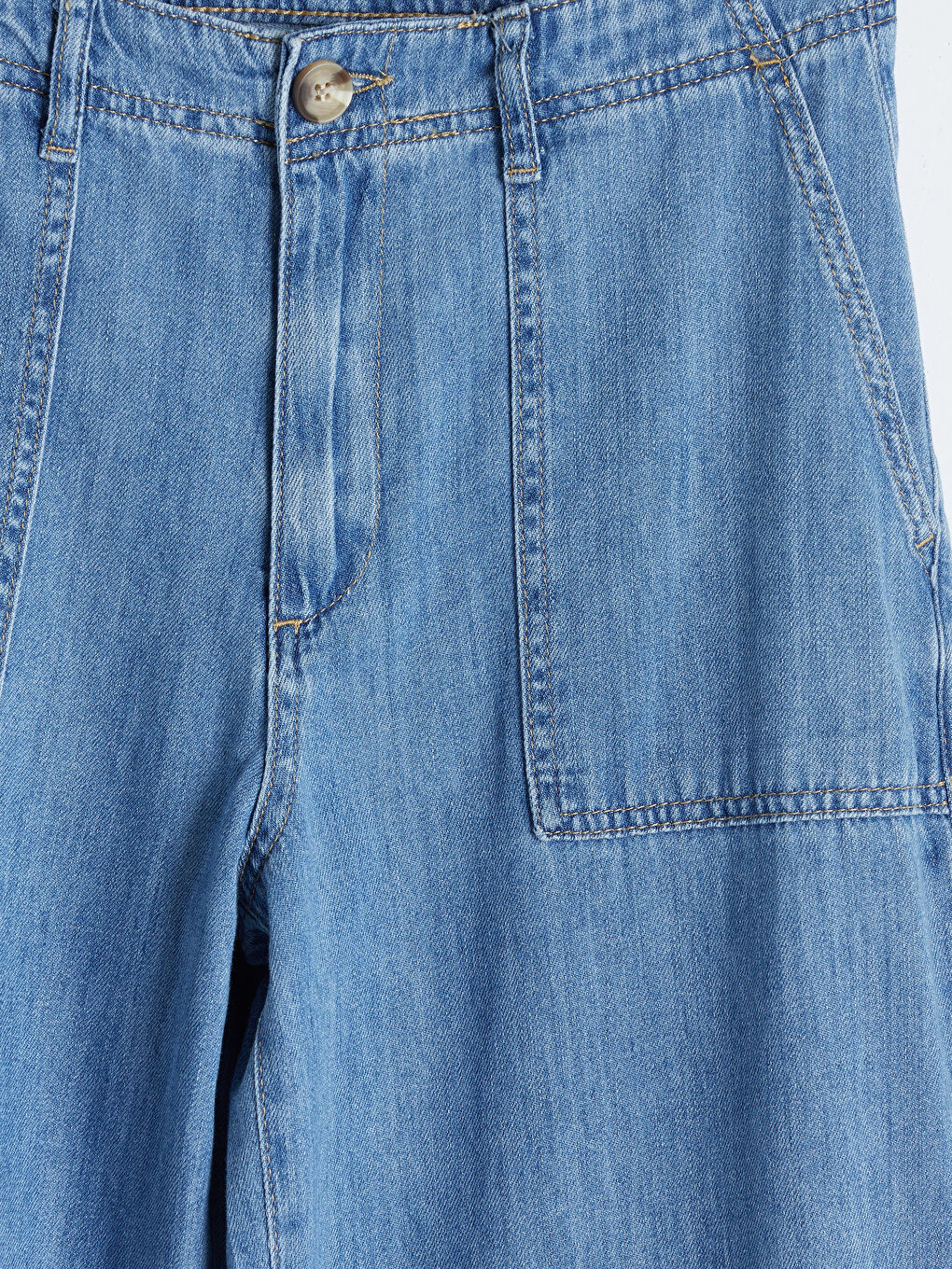 İndigo Wideleg Kadın Jean Pantolon-2