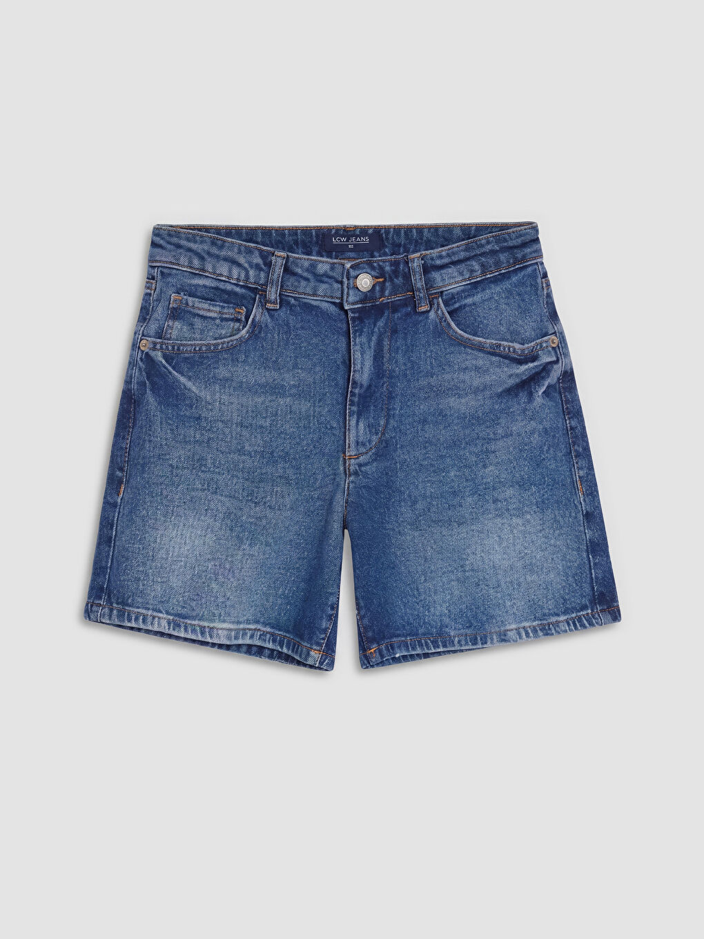 İndigo Regular Fit Kadın Jean Şort