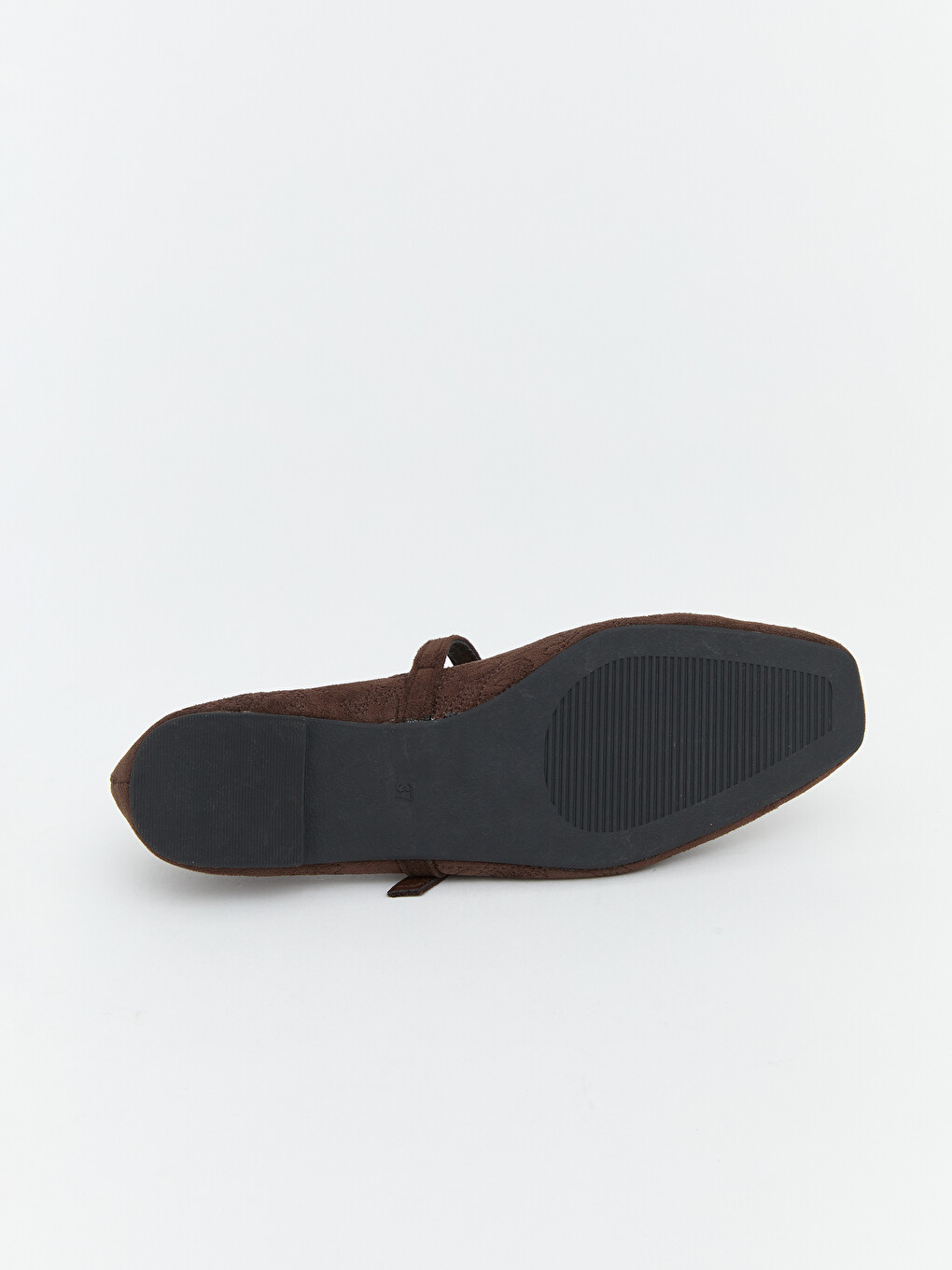 Embroidered Buckle-detail Women's Ballet Flats-1