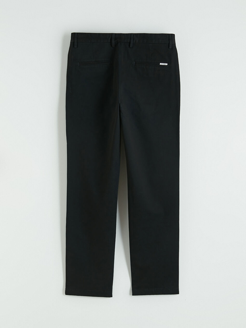 Siyah Standart Kalıp Erkek Pantolon-2