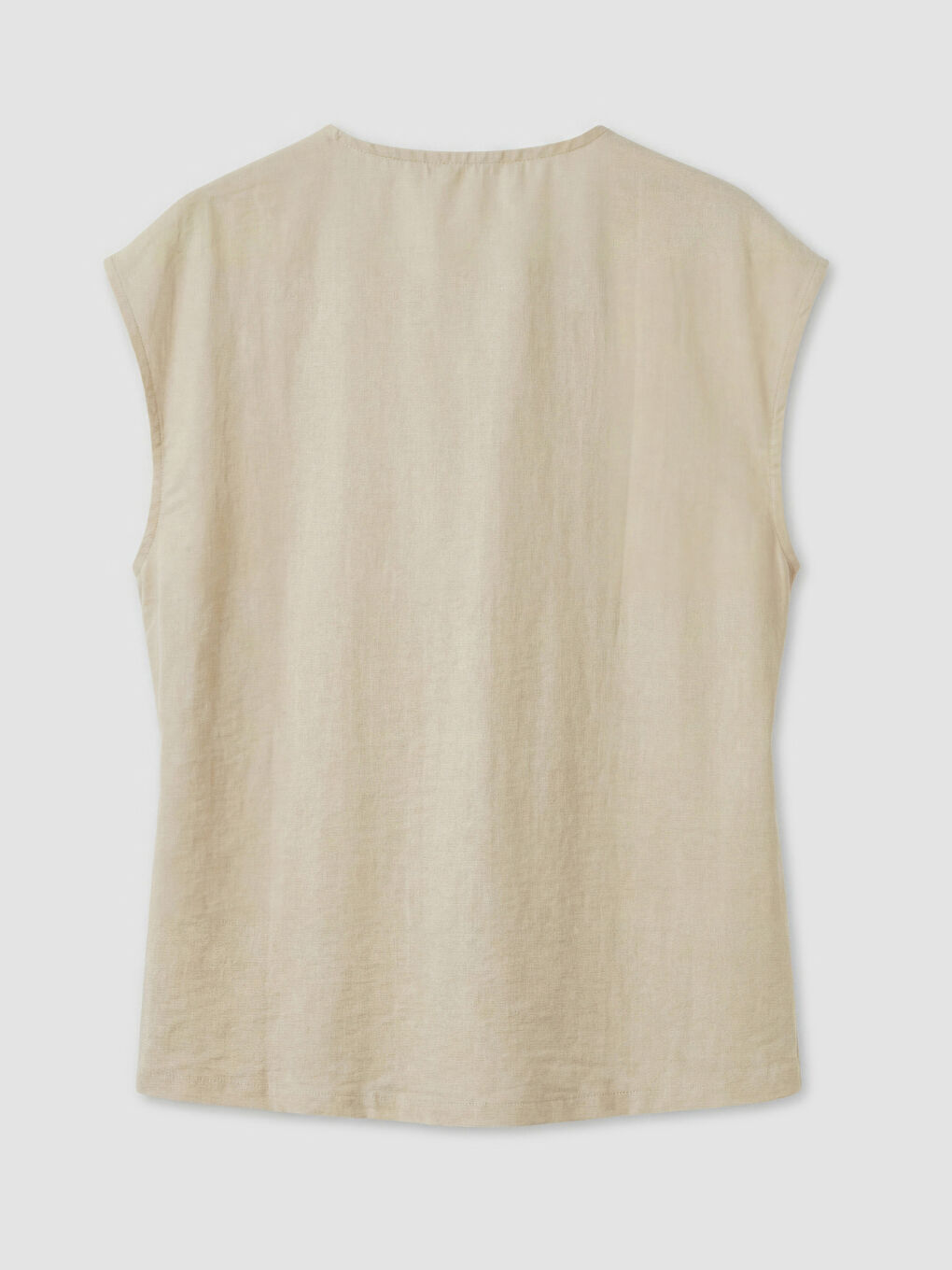 Bej Kruvaze Yaka Bluz-1