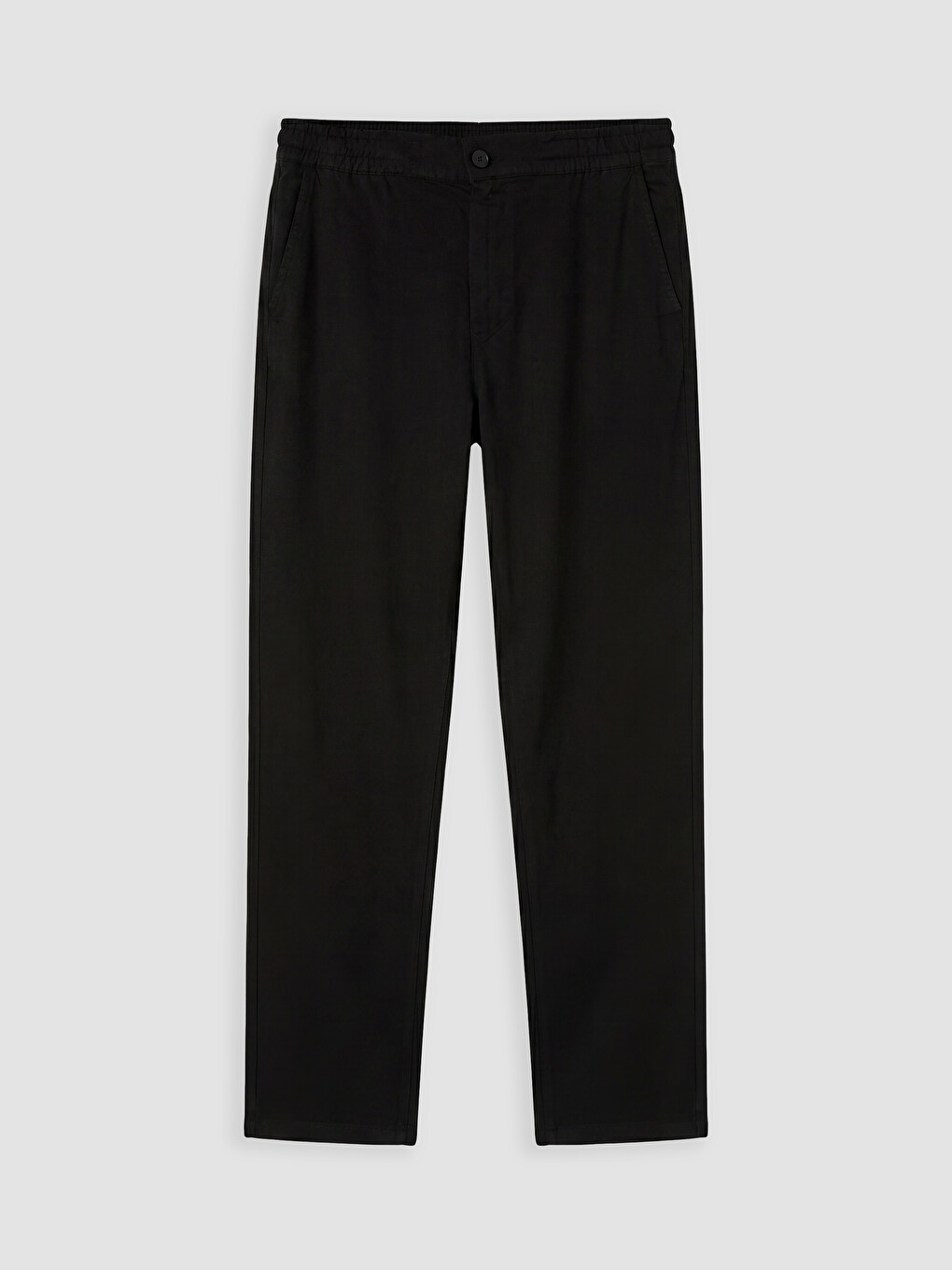 Siyah Relax Fit Armürlü Erkek Pantolon