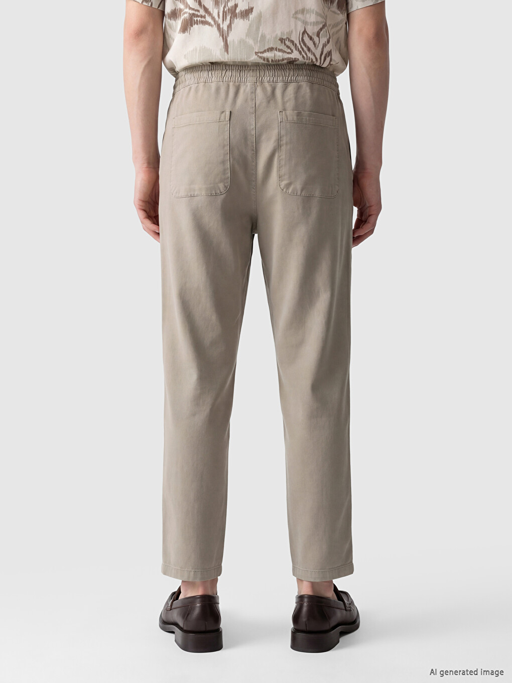 Man Beige Trousers-3