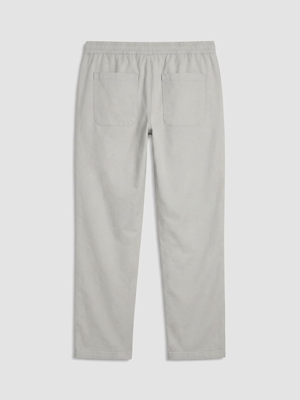 Gri Rahat Kalıp Gabardin Erkek Pantolon-2