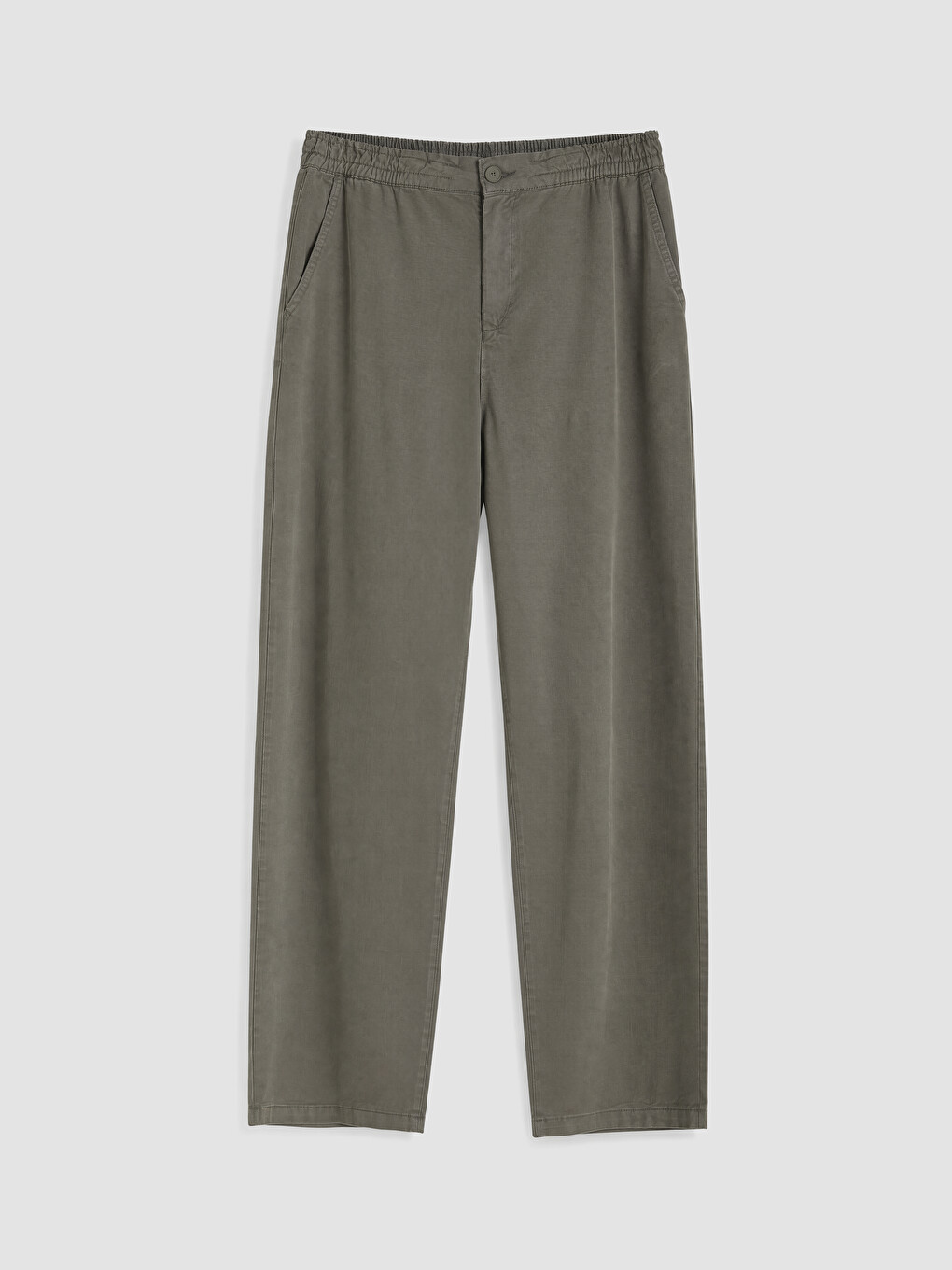 Haki Relax Fit Armürlü Erkek Pantolon-4