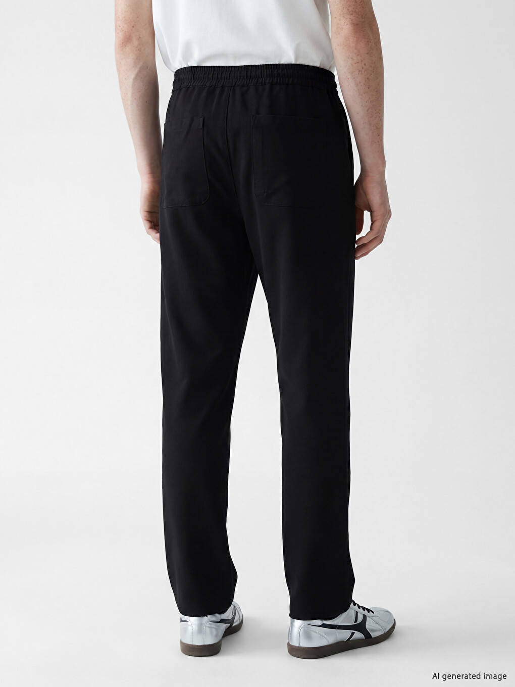 Opuštene Muške Pantalone Od Dobi Tkanine-3