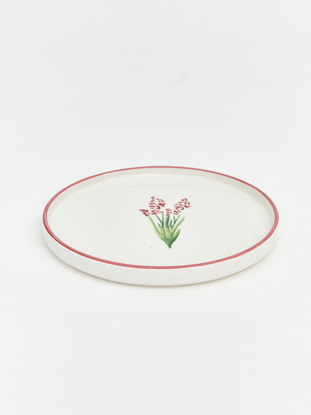 Karışık Çiçek Desenli Seramik Pasta Tabağı 20 cm-7