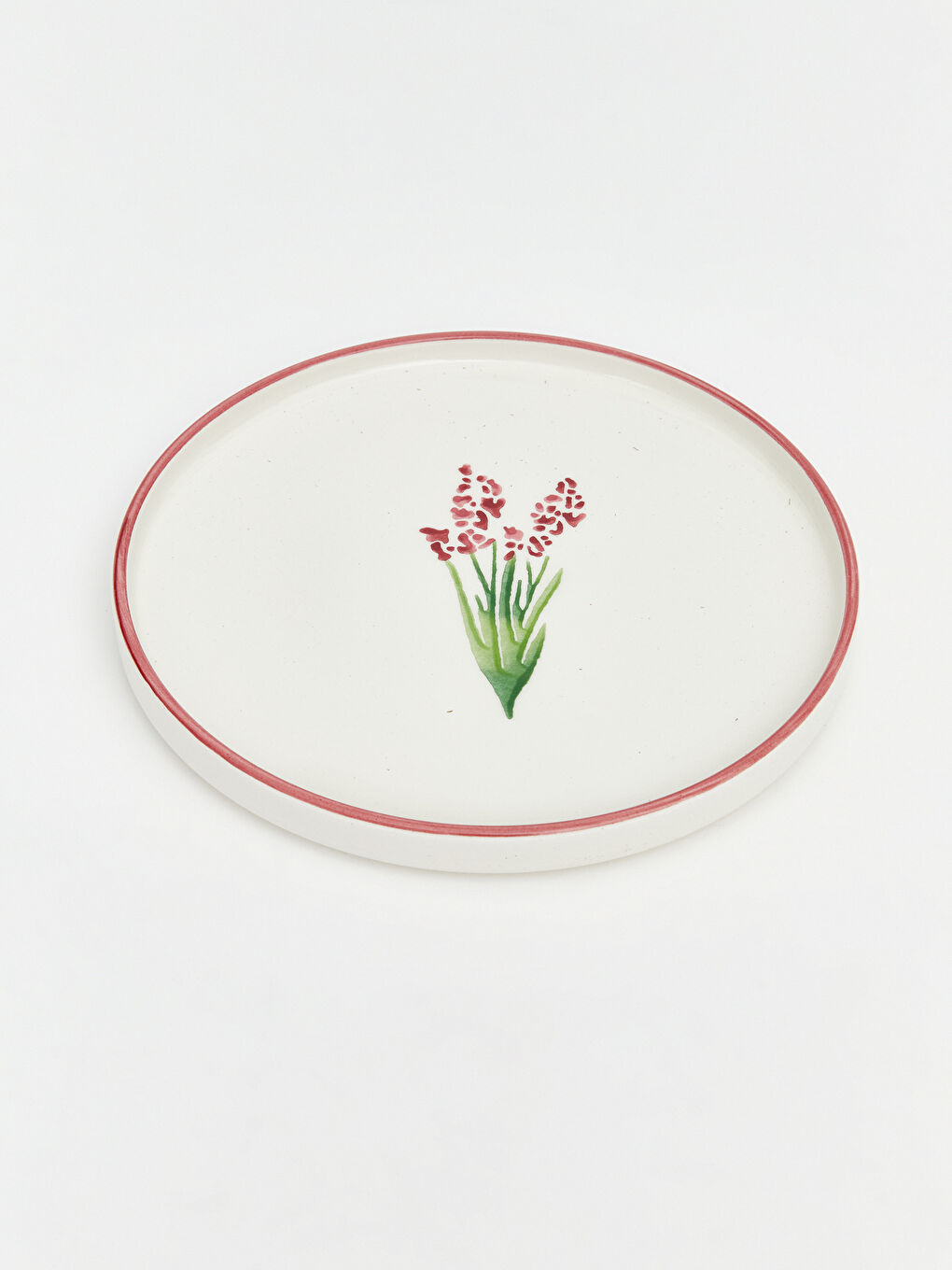 Karışık Çiçek Desenli Seramik Pasta Tabağı 20 cm-8