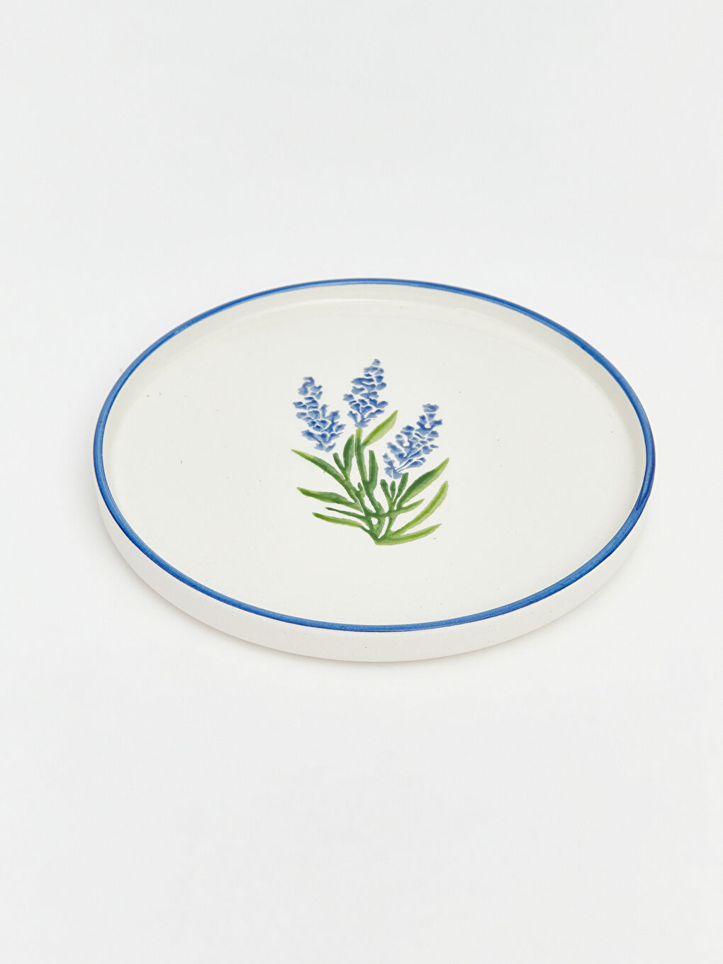 Karışık Çiçek Desenli Seramik Pasta Tabağı 20 cm-11