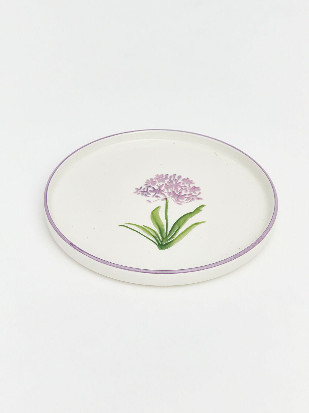 Karışık Çiçek Desenli Seramik Pasta Tabağı 20 cm-14