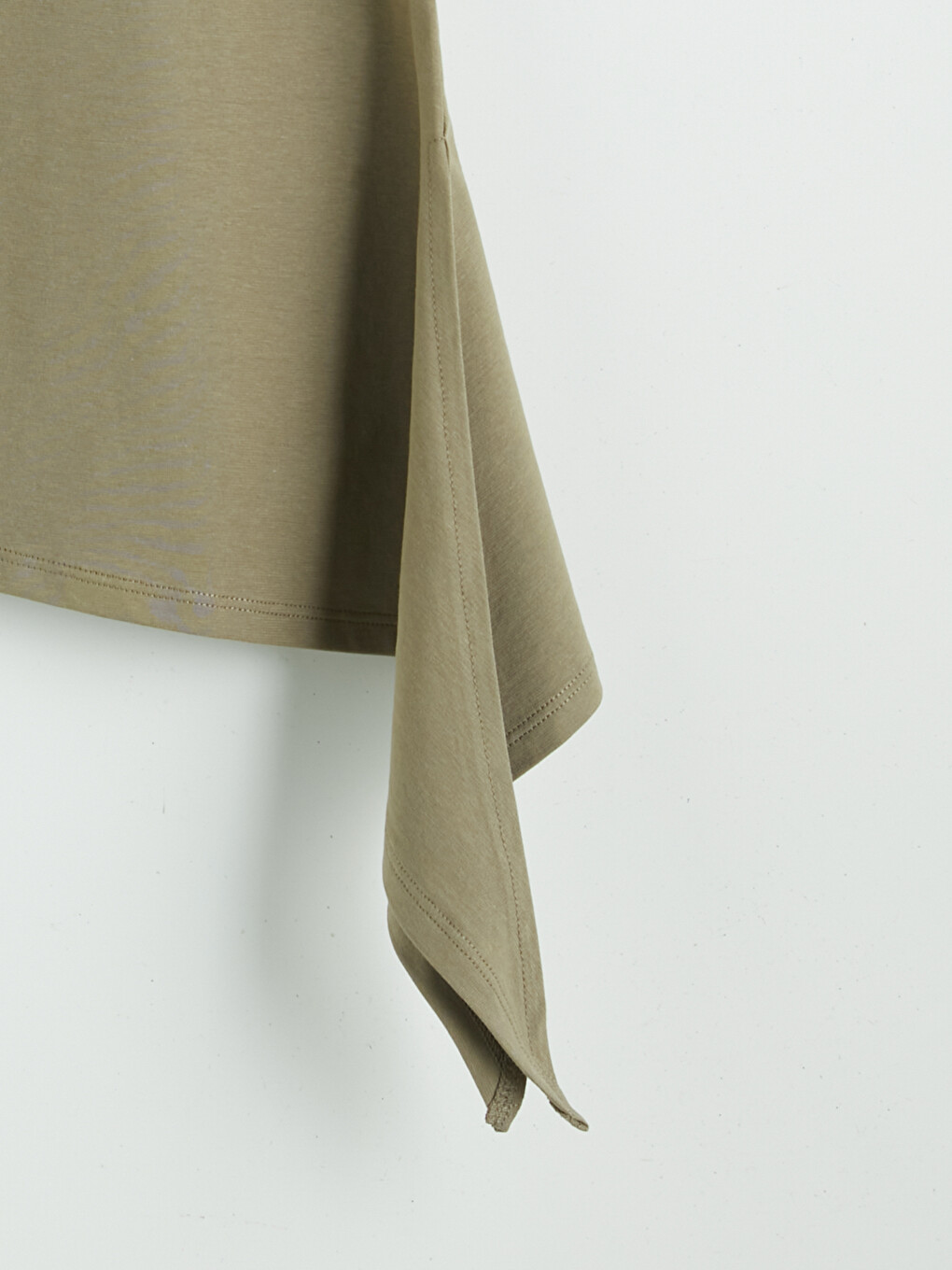 Crew Neck Tie Detail Women's T-Shirt-7