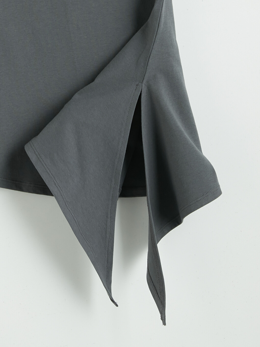 Crew Neck Tie Detail Women's T-Shirt-8