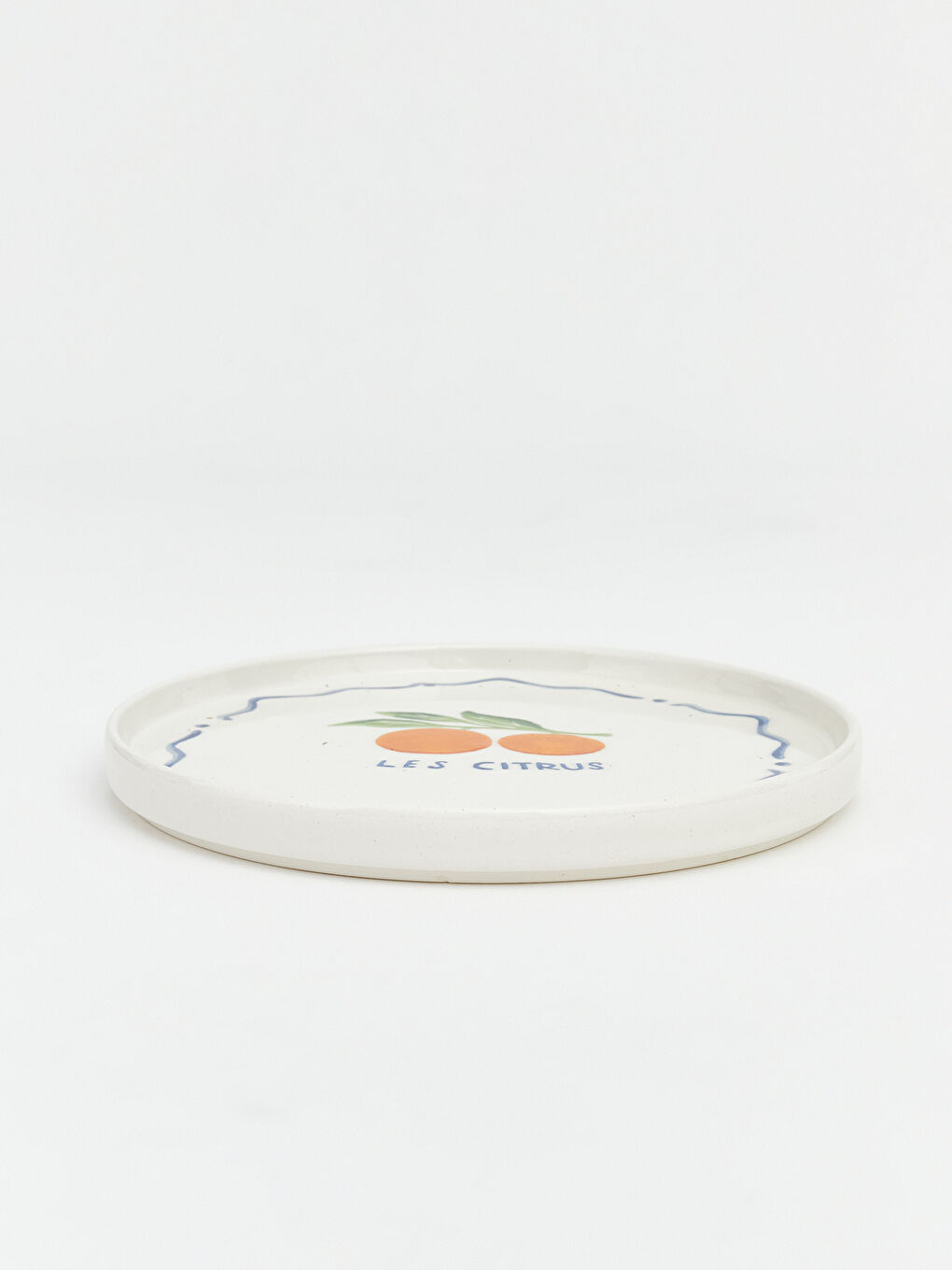 Karışık Limon Baskılı Seramik Pasta Tabağı 4'lü 20 cm-5