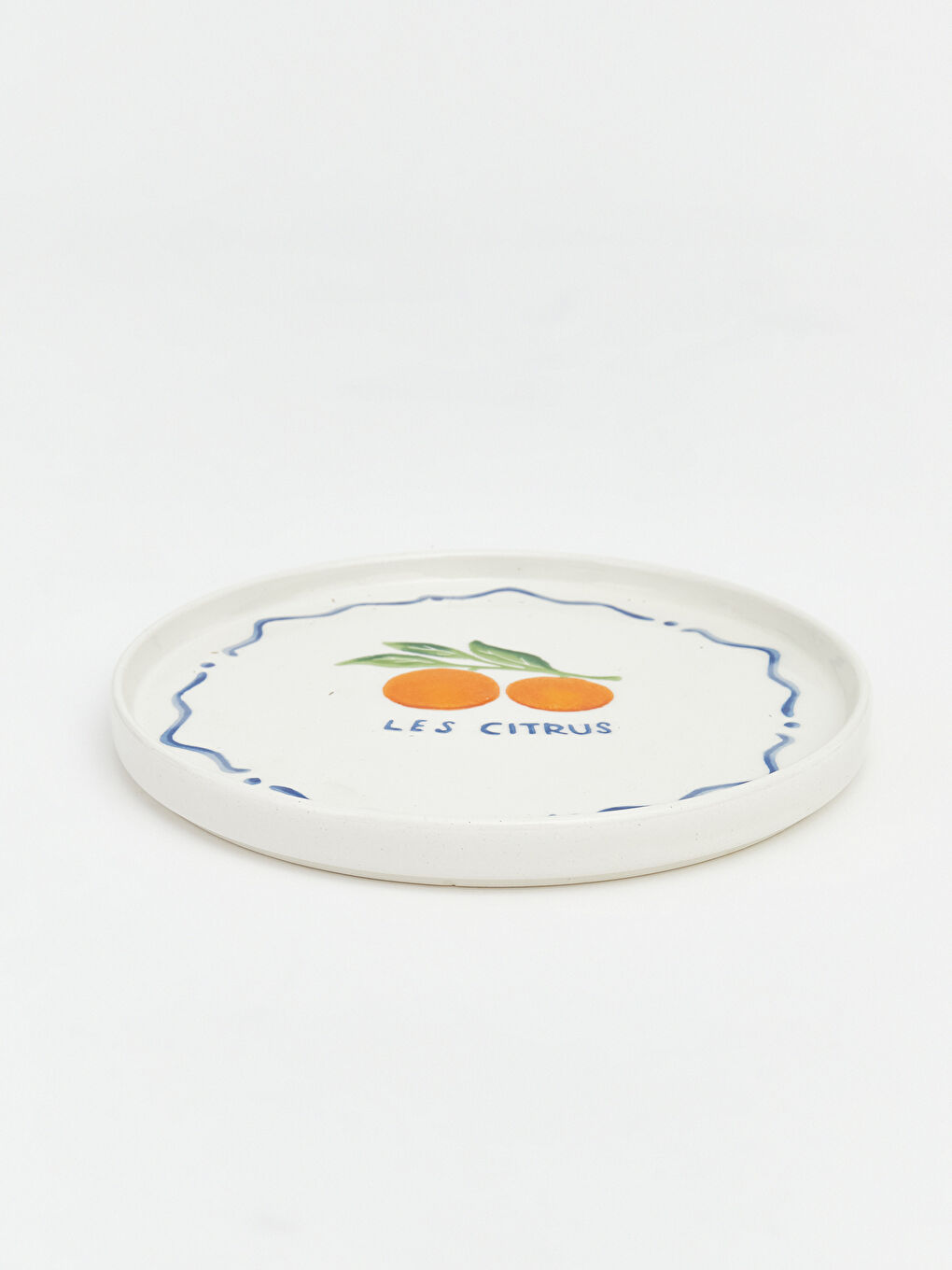 Karışık Limon Baskılı Seramik Pasta Tabağı 4'lü 20 cm-6