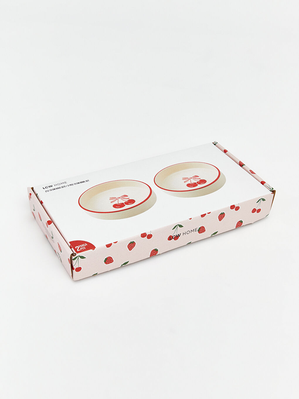 Karışık Kiraz Baskılı Seramik Kase 2'li 13 cm-6