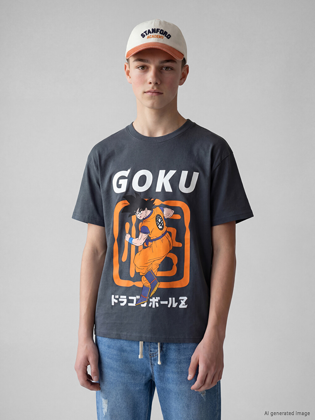 T-shirt i stampuar Dragon Ball për djem-1