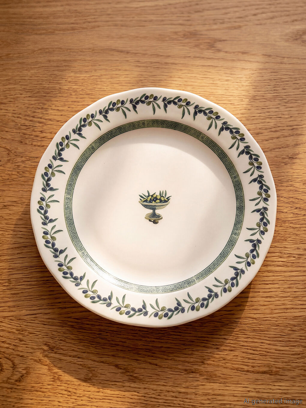 Karışık Baskılı Pasta Tabağı 20 cm