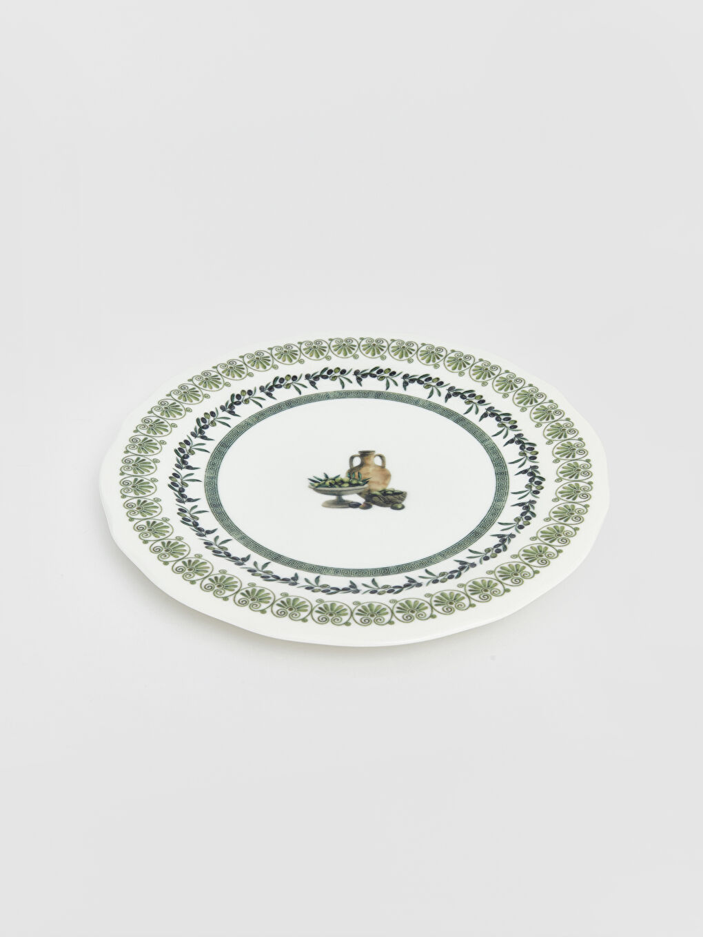 Karışık Zeytin Baskılı Porselen Tabak 27 cm-1