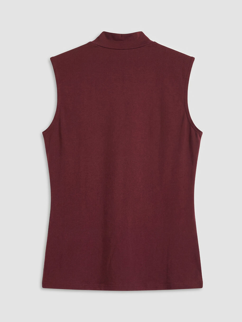 Bordo Dik Yaka Kadın Atlet-1