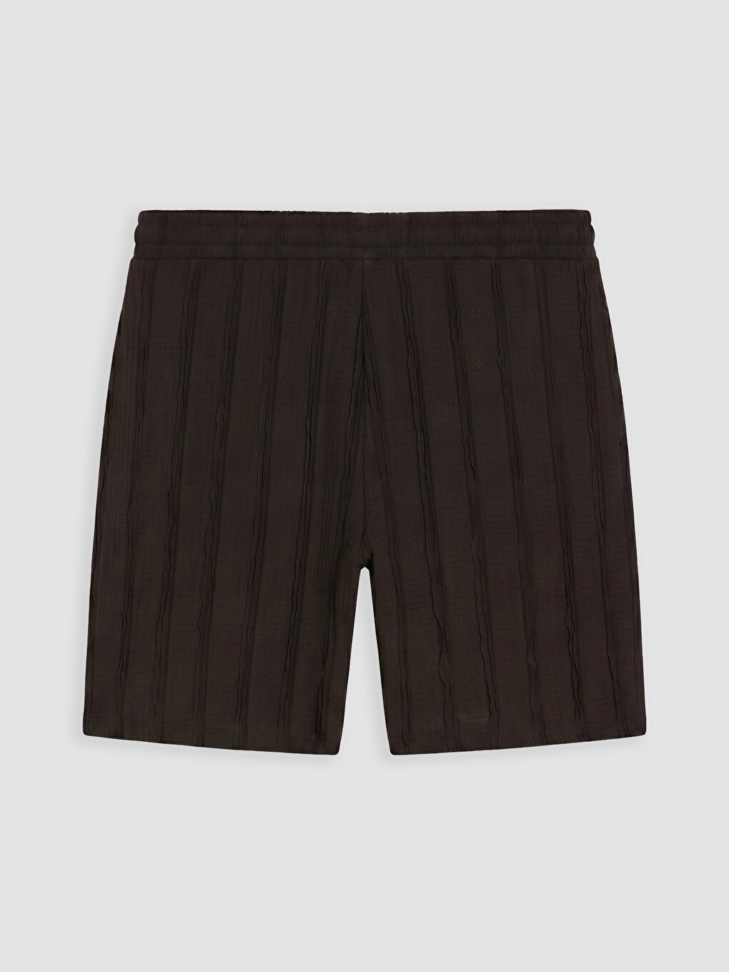 Elastic Waist Striped Women's Shorts-5