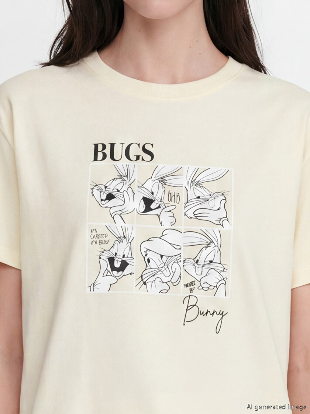 Woman Beige T-shirt-2