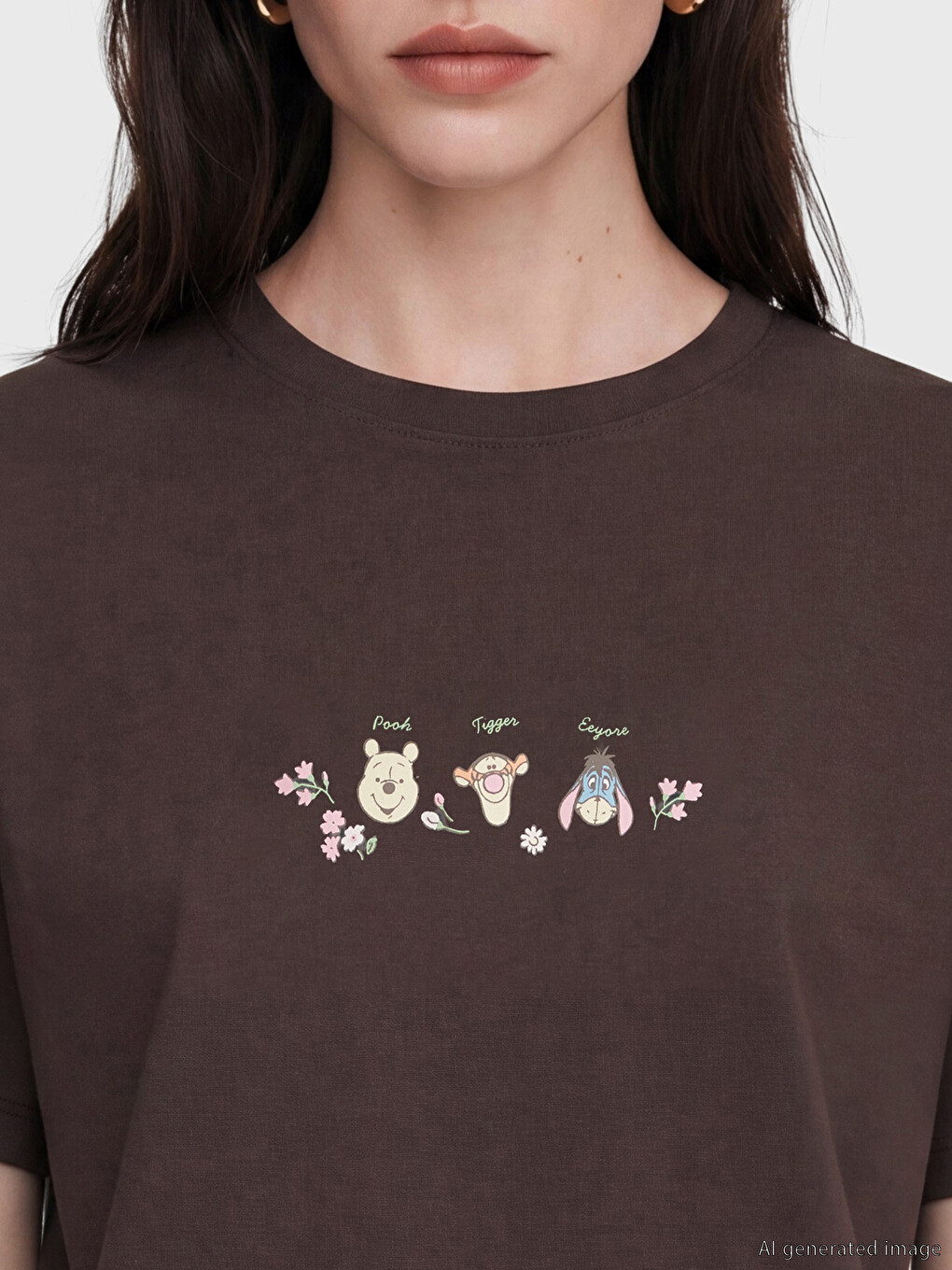 Woman Brown T-shirt-2