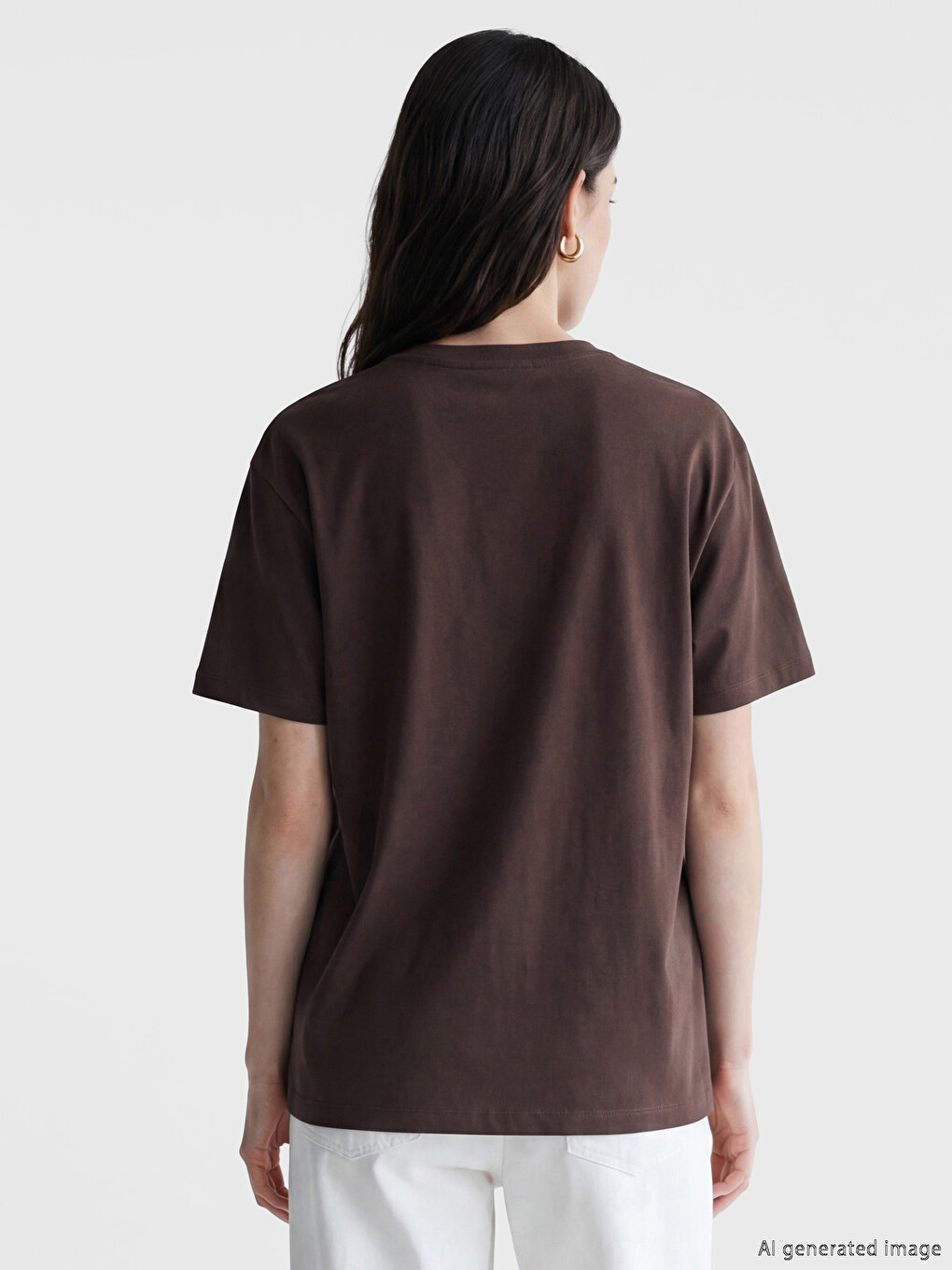 Woman Brown T-shirt-3